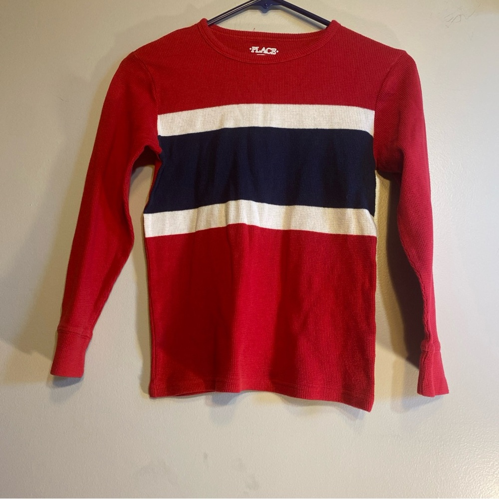 The‎ Children’s Place Boys M Long Sleeve Waffle Knit Crew Neck Thermal